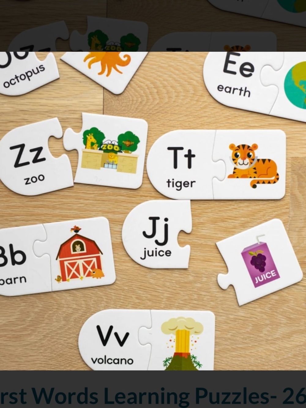 ABC First Words Learning Puzzles- Self Correcting Pieces